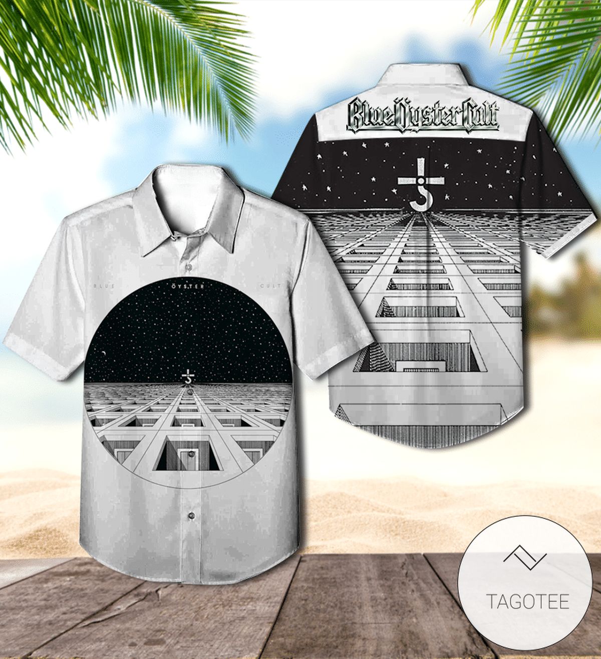 Blue Oyster Cult Spectres Album Cover Hawaiian Shirt