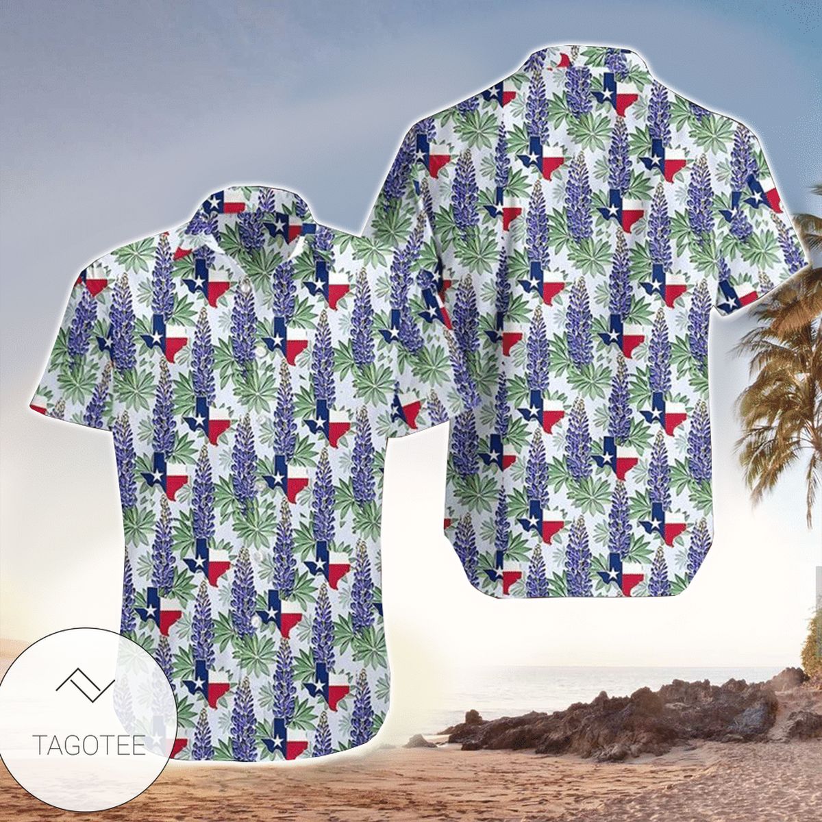 Bluebonnet And Texas Cowboy Cipi Hawaiian Shirt