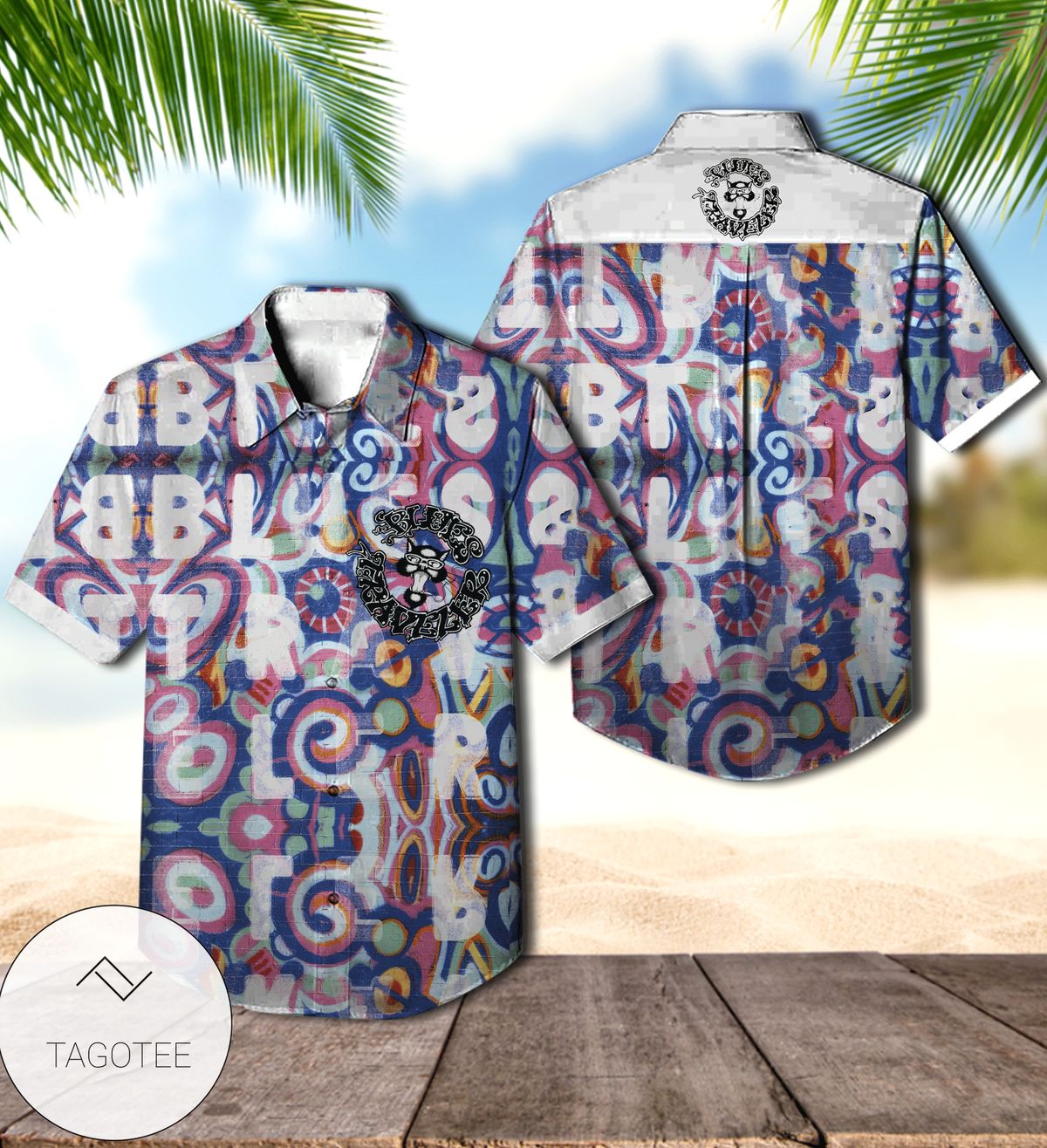 Blues Traveler Save His Soul Album Cover Hawaiian Shirt