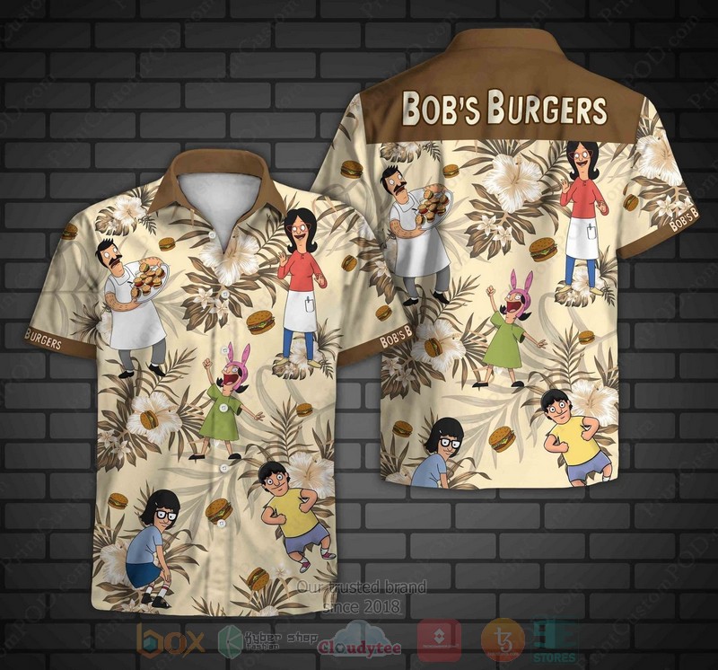 Bob Burger Short Sleeve Hawaiian Shirt