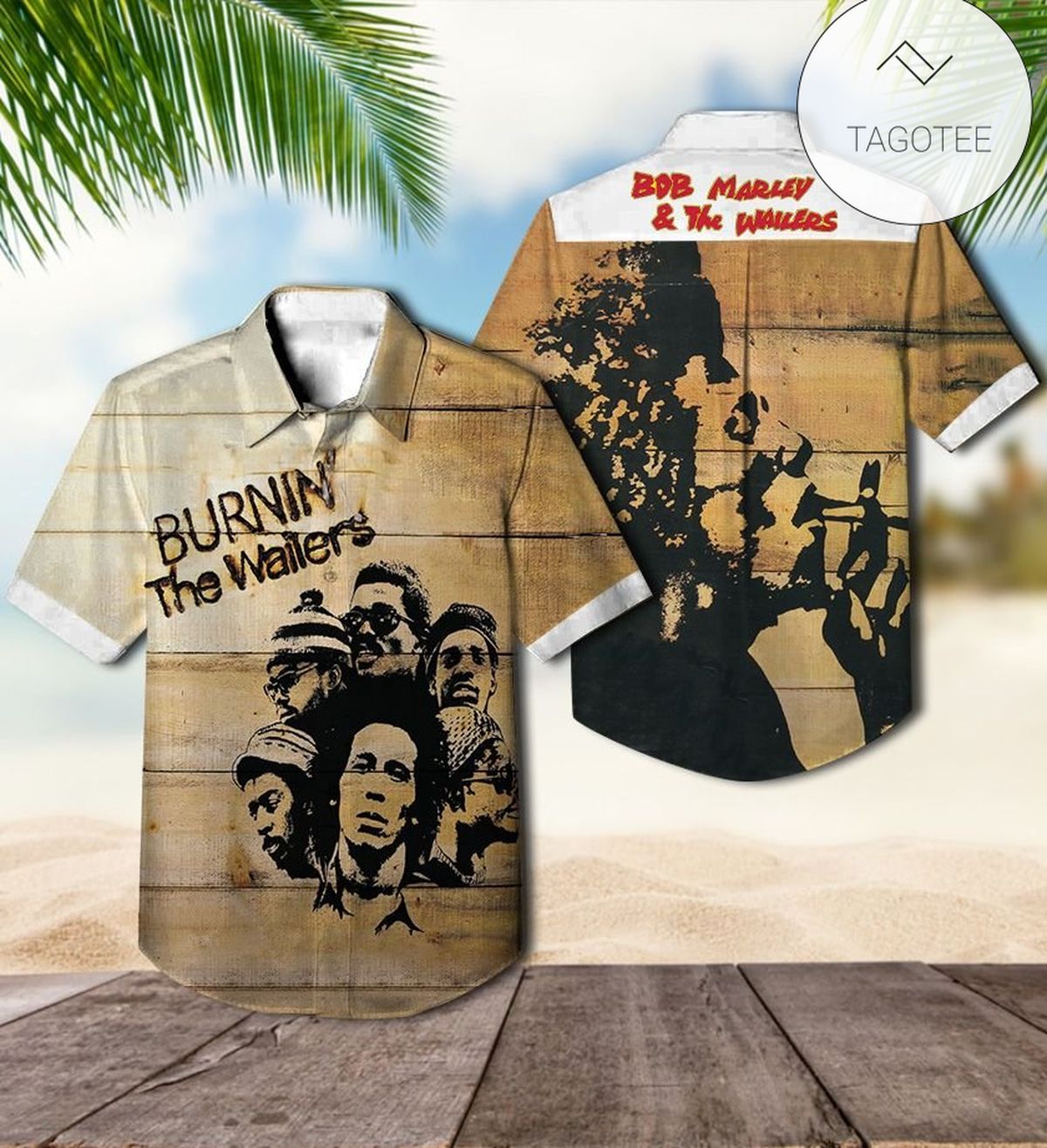 Bob Marley And The Wailers Exodus Album Cover Hawaiian Shirt