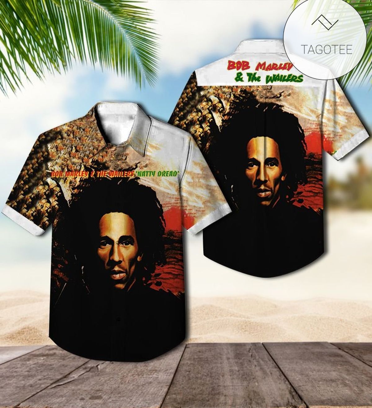 Bob Marley The Wailers Uprising Album Cover Hawaiian Shirt