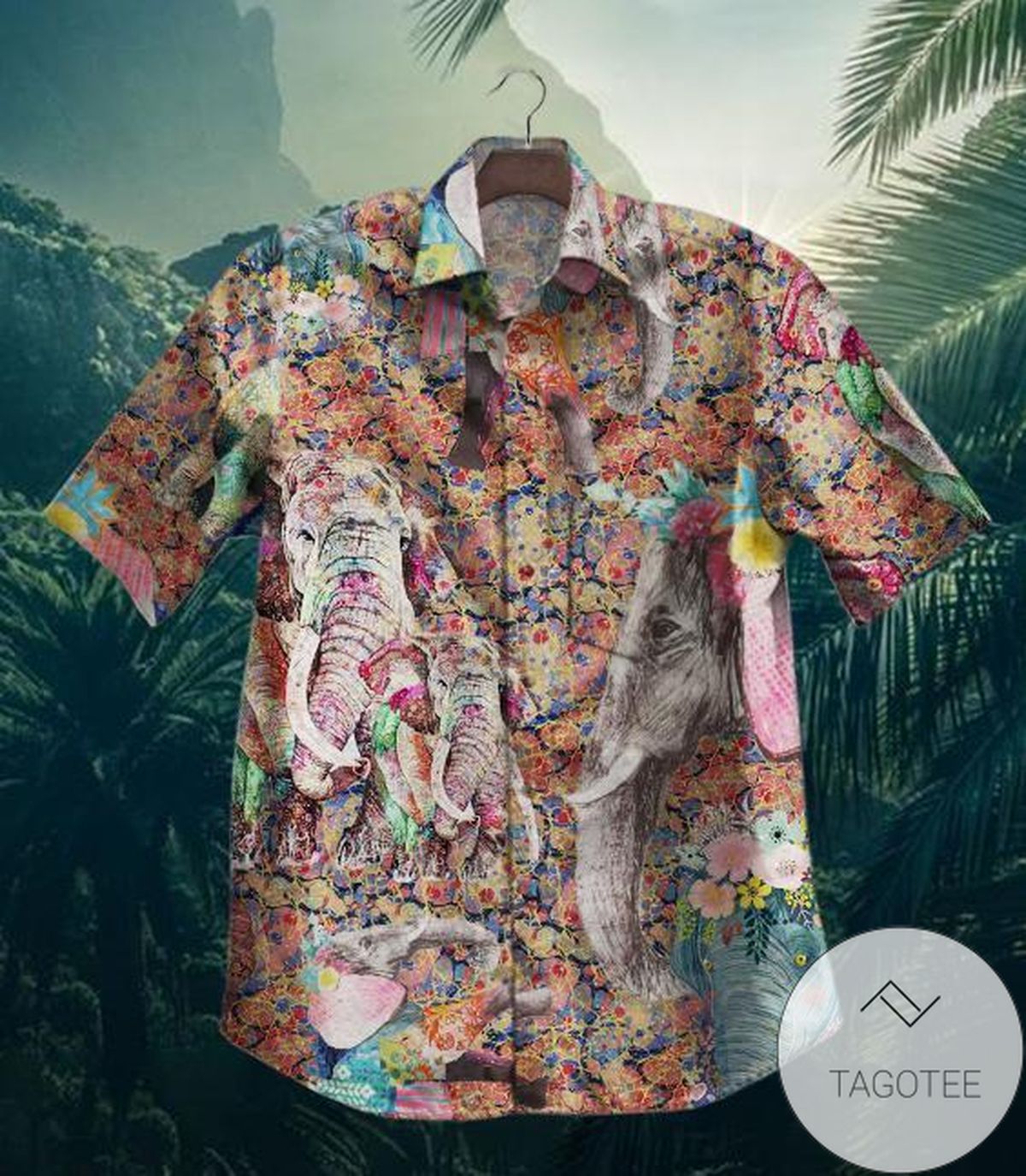 Boho Elephant Hawaiian Shirt 3d T Shirt