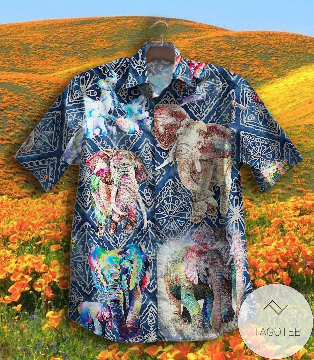 Boho Elephan Hawaiian Shirt 3d T Shirt