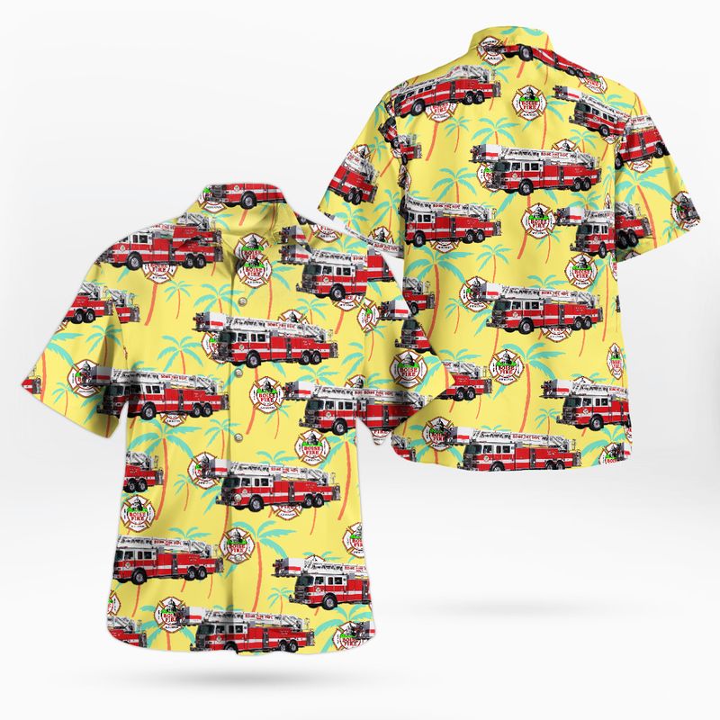 Boise Fire Department Pierce Pumper Hawaiian Shirt