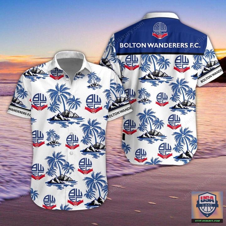 Bolton Wanderers FC Aloha Hawaiian Shirt Beach Short