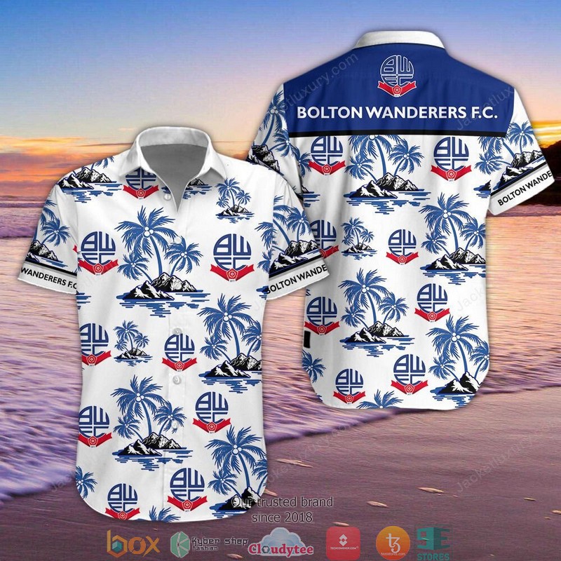 Bolton Wanderers Hawaiian Shirt, Beach Short