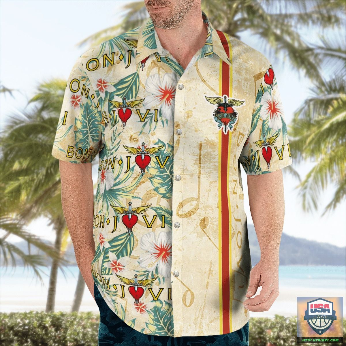 BON VIV Hawaiian Shirts, Beach Short