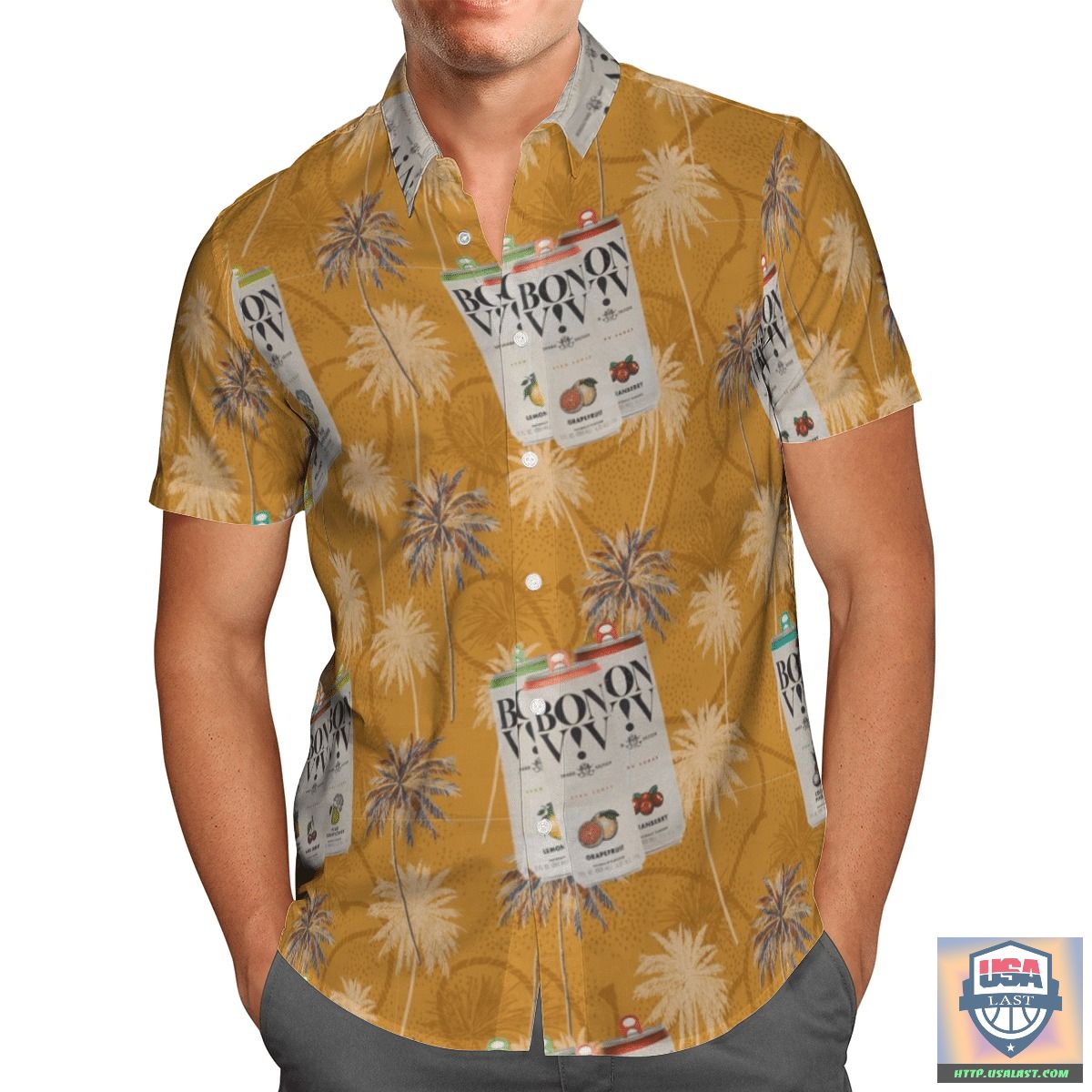 Bon Jovi Band Hawaiian Shirts, Beach Short