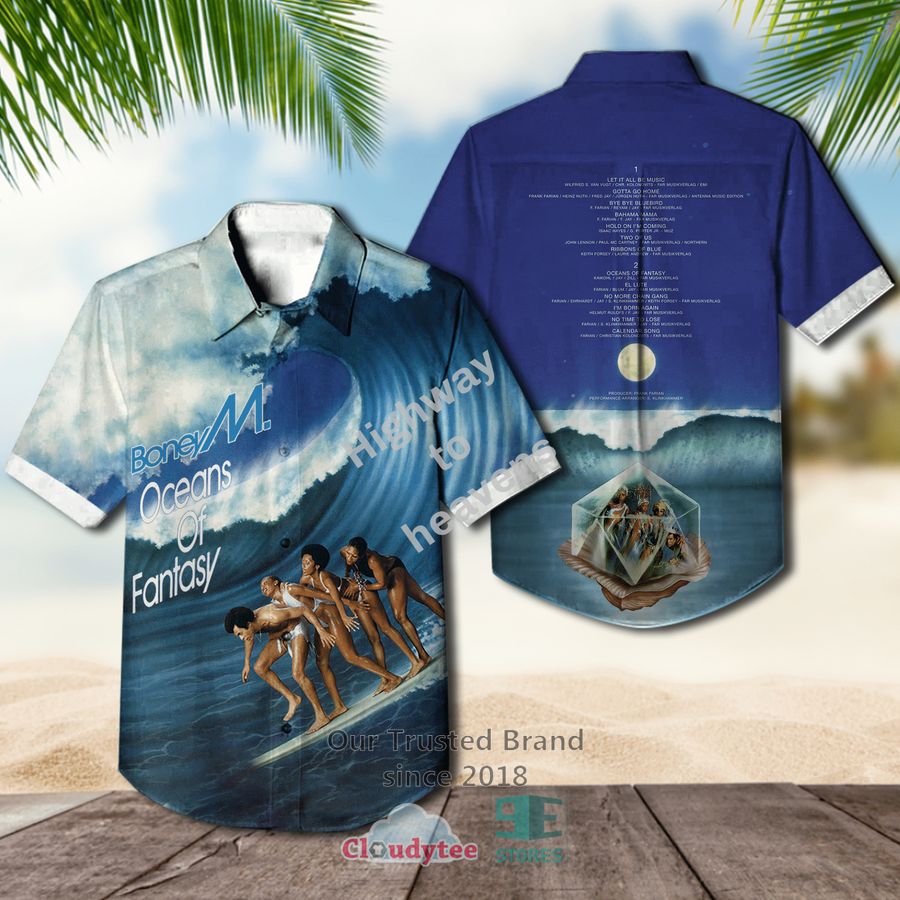 Boney M. Love for Sale Album Hawaiian Shirt