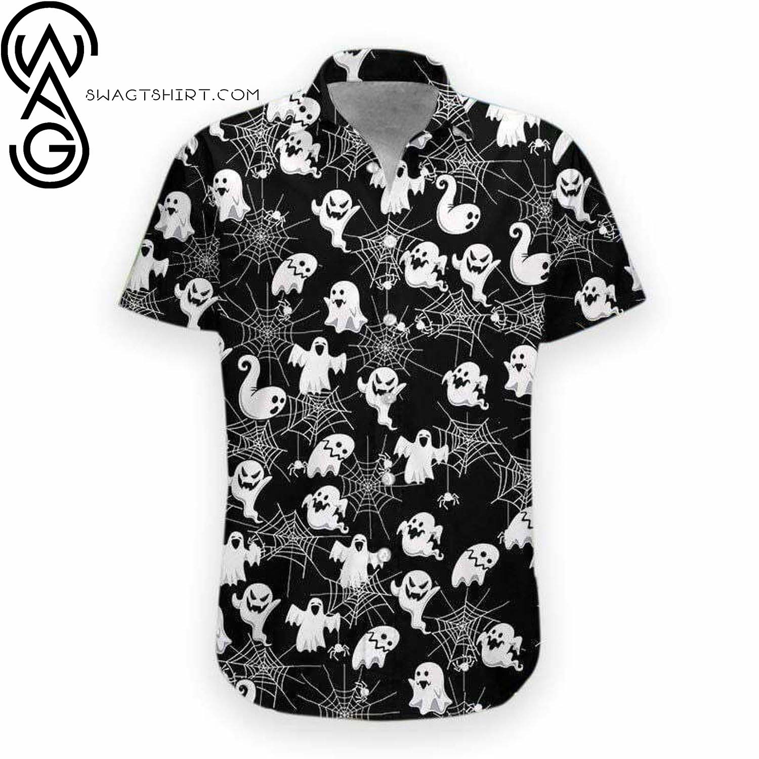 Boo Pumpkin Full Printing Hawaiian Shirt