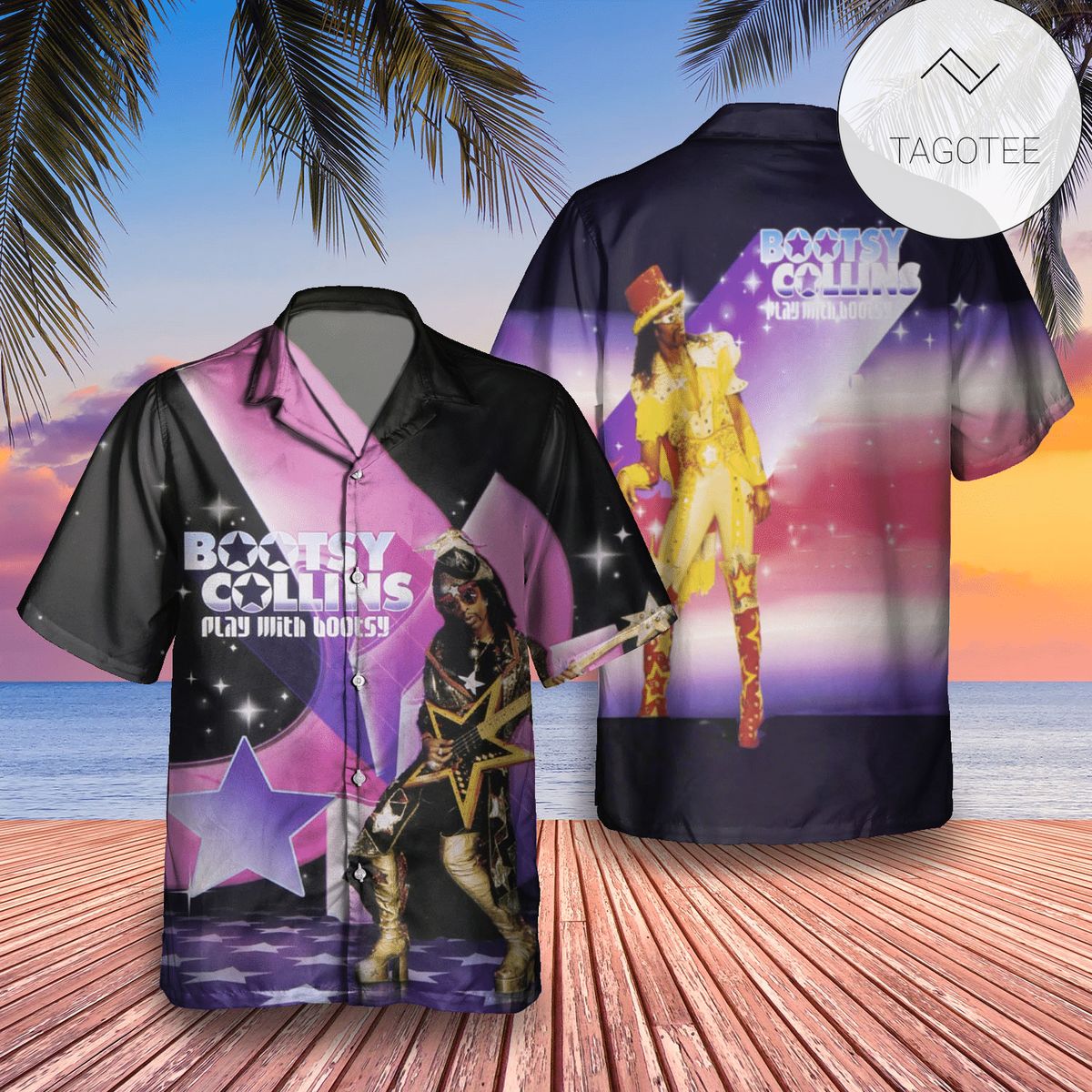 Bootsy Collins The Funk Capital Of The World Album Cover Hawaiian Shirt