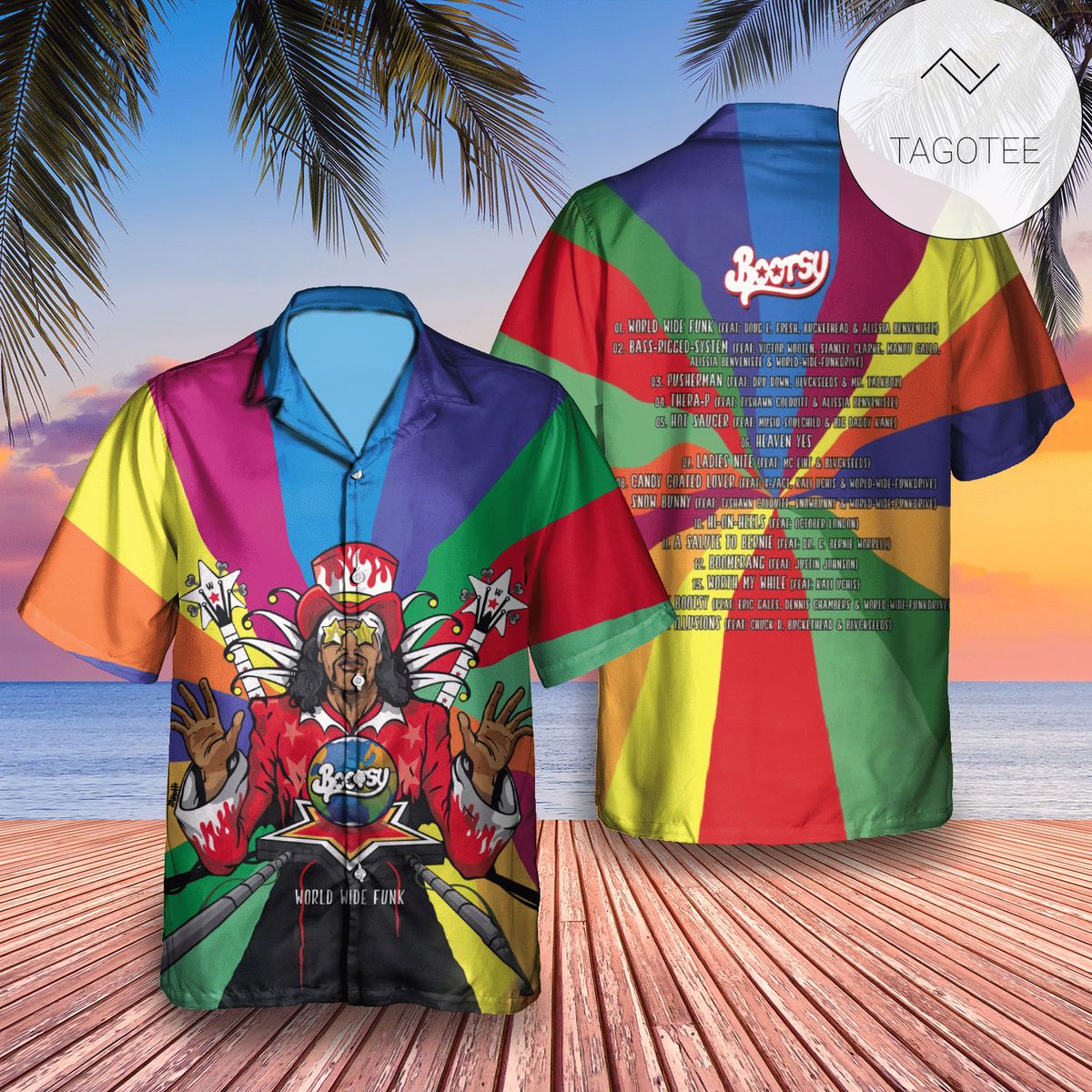 Border Collie Dog Tropical Leaves Hawaiian Shirt