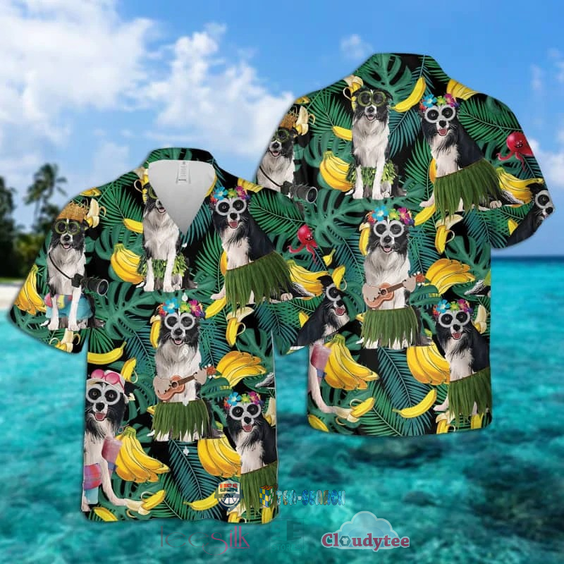 Border Terrier Banana Tropical Hawaiian Shirt