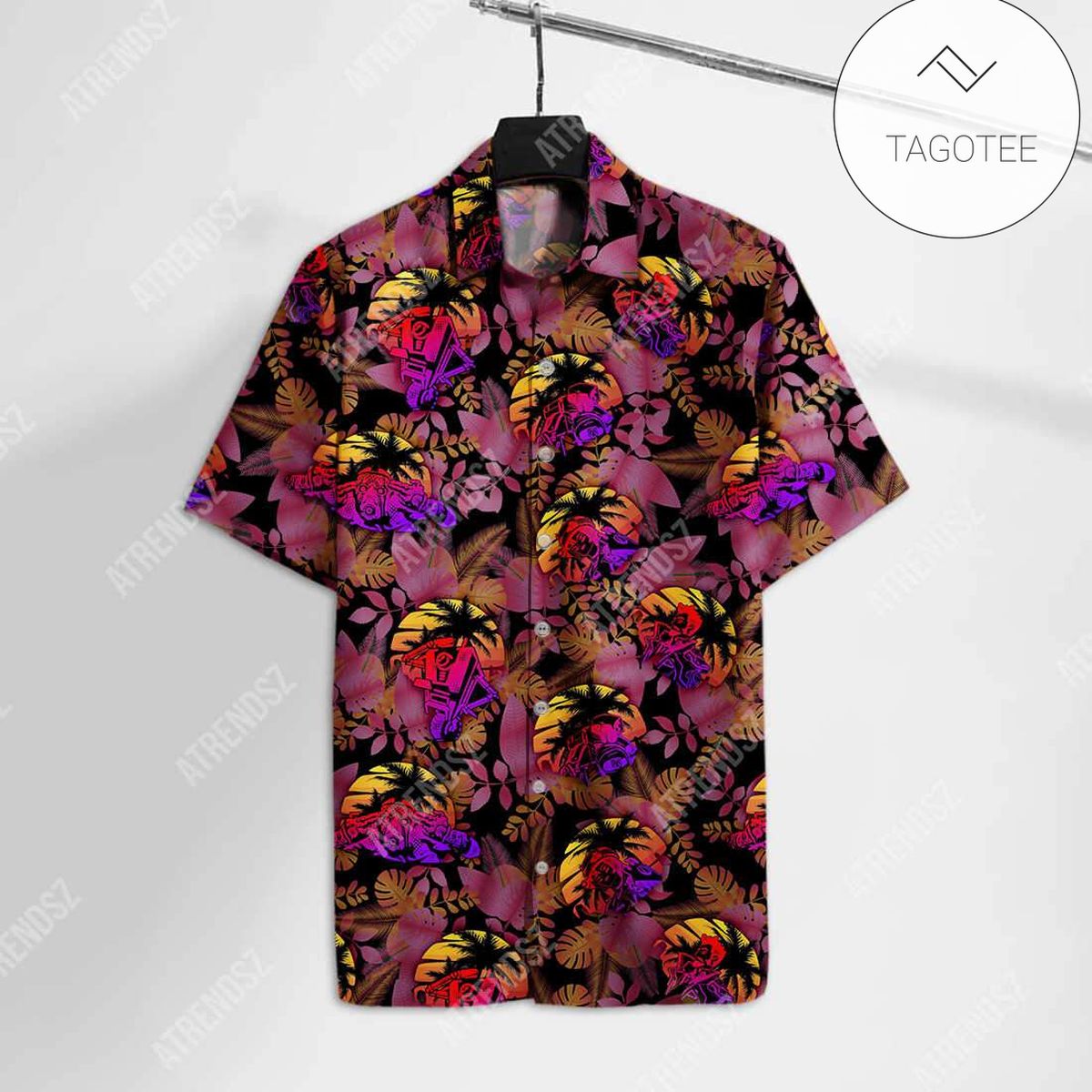 Borderlands Hawaiian Shirt Borderlands Mask Tropical Hawaii Shirt Full Print Colorful