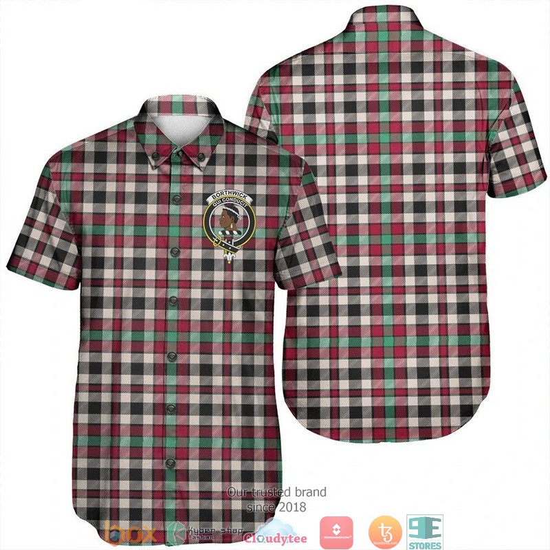 Borthwick Ancient Tartan Short Sleeve Hawaiian Shirt