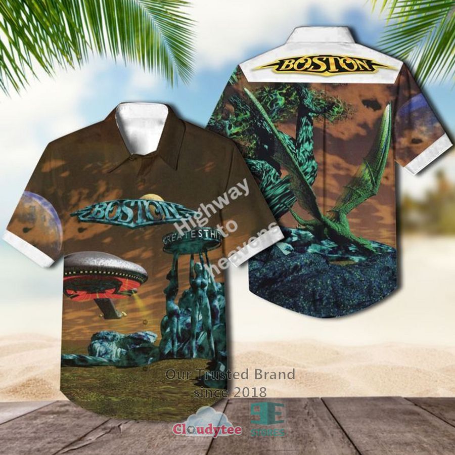 Boston Cool The Engines Casual Hawaiian Shirt