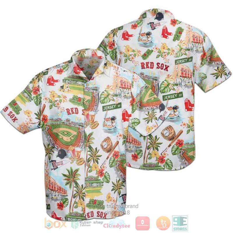 Boston Red Sox Black 2019 Jersey Inspired Style Hawaiian Shirt