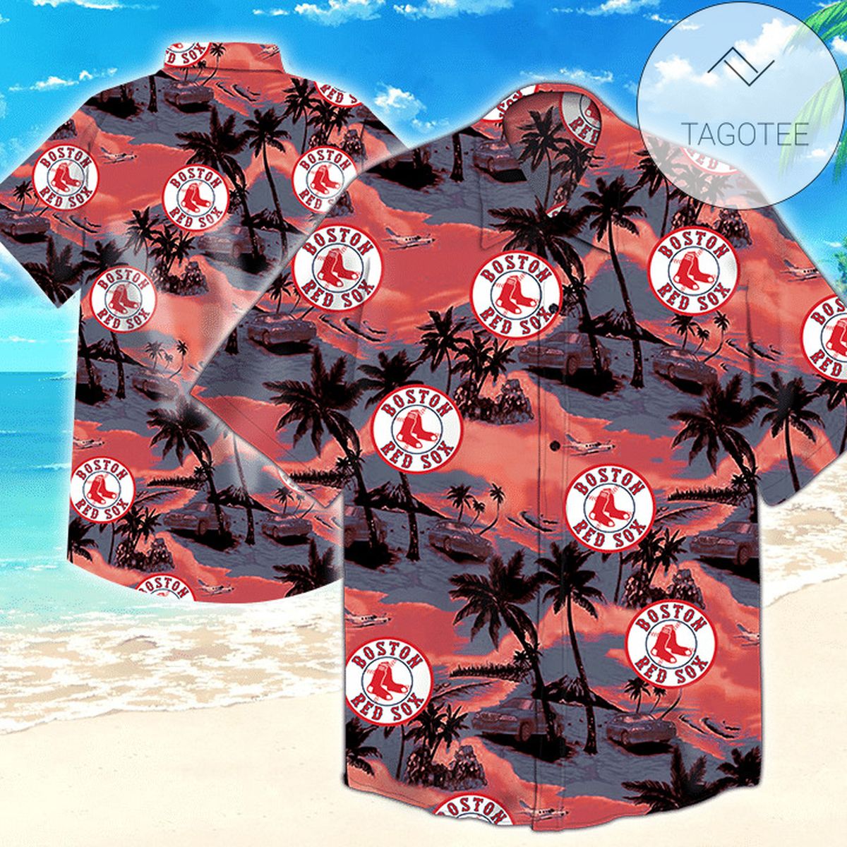 Boston Red Sox Mlb Men’S Floral Hawaiian Shirt