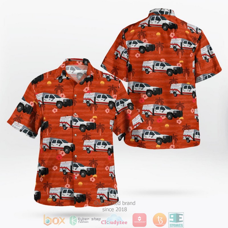 Boulder Colorado City of Boulder Fire & Rescue Hawaiian Shirt