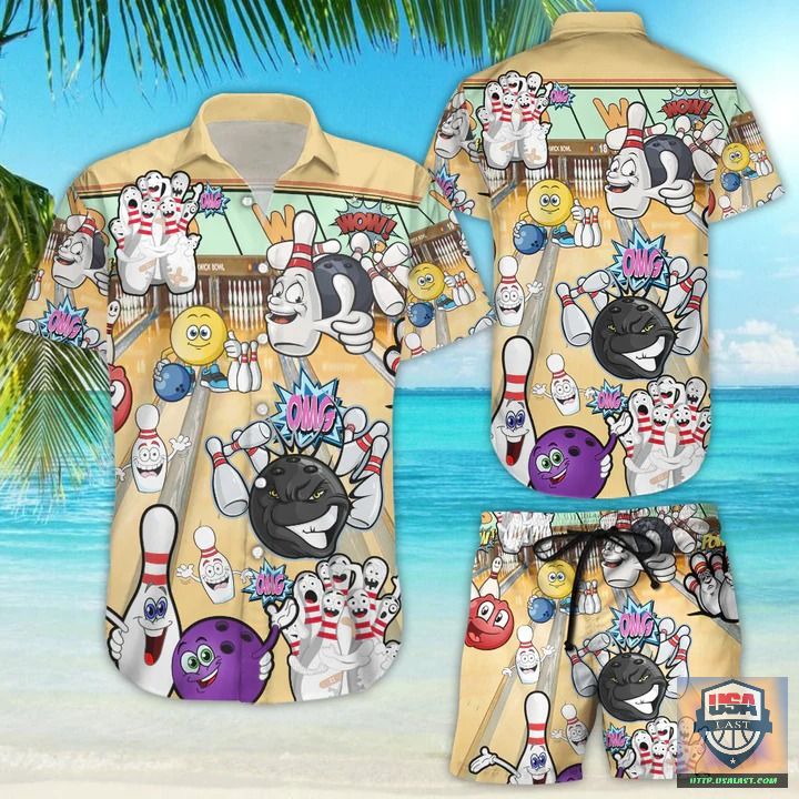 Bowling Hawaiian Shirts, Beach Short