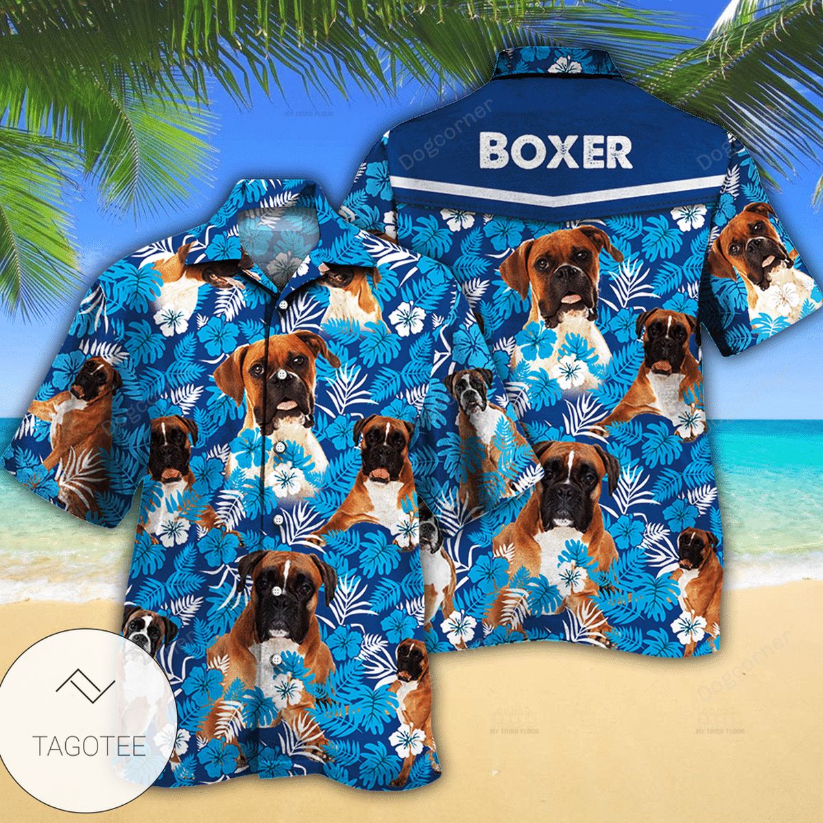 Boxer Dog Lovers Pineapple Hawaiian Shirt