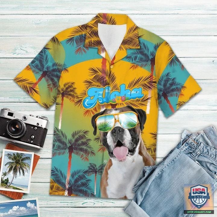 Boxer Banana Tropical Hawaiian Shirt