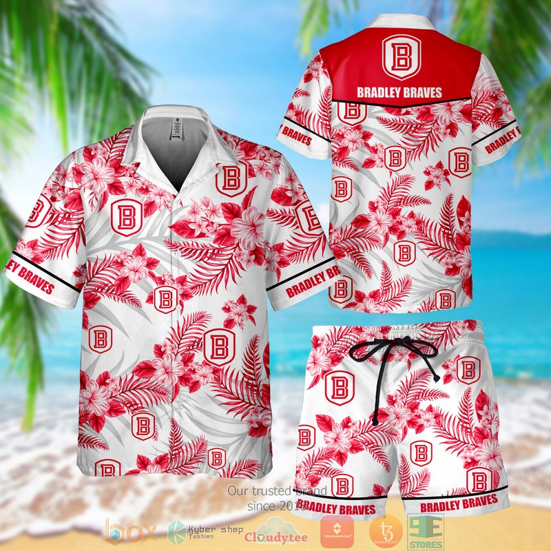 Bradley Braves Hawaiian Shirt, Short