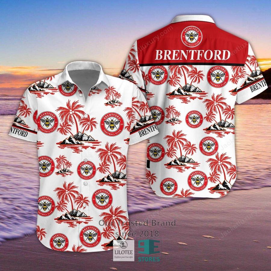 Brentford FC Hawaiian Shirt, Short