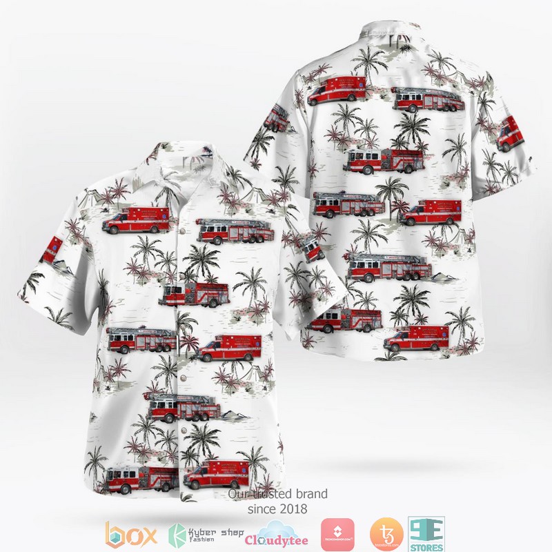 Brentwood New York Pines Engine Company 2 Hawaiian Shirt