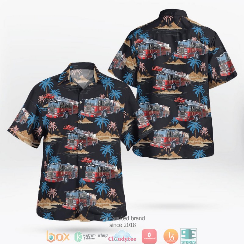 Brevard County Florida Space Coast Regional Airport Fire Department Hawaiian Shirt