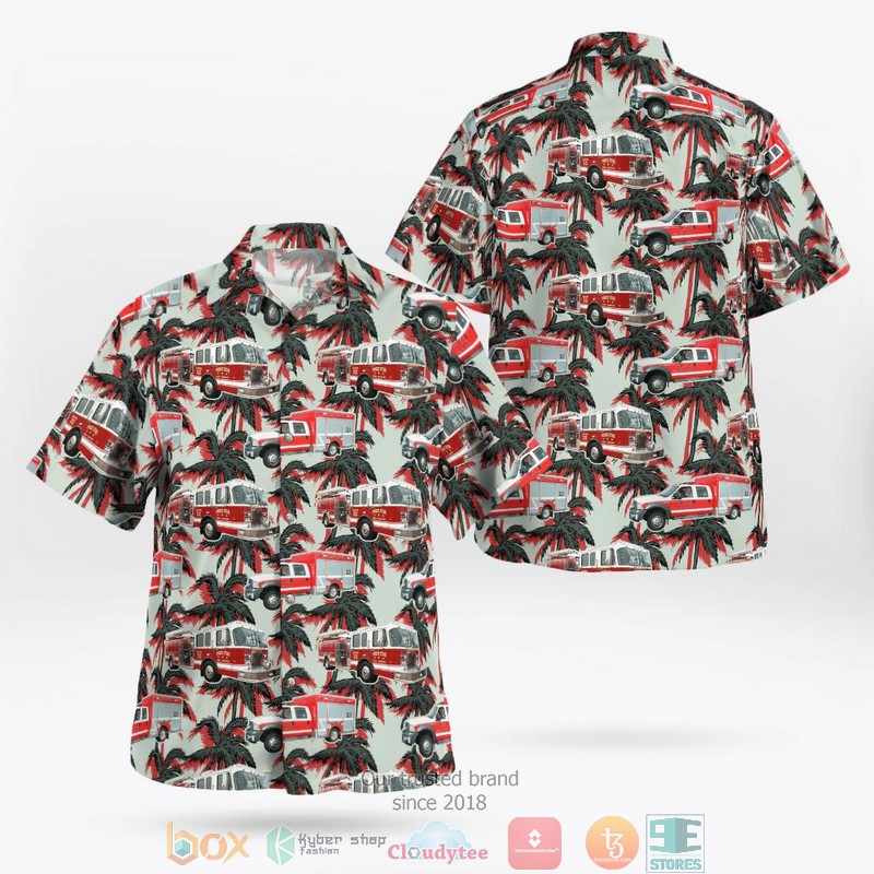 Bridgewater Fire Department Hawaiian Shirt