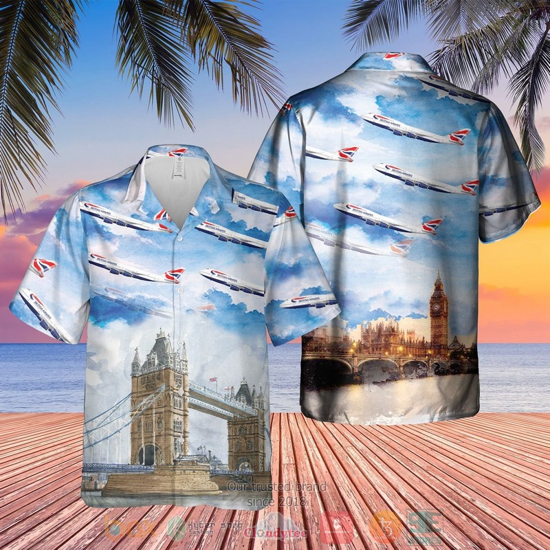 British Airways Plane Hawaiian Shirt