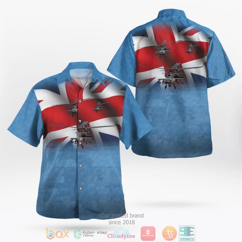 British Army AgustaWestland AW159 Wildcat Armed Forces Day Aloha Shirt