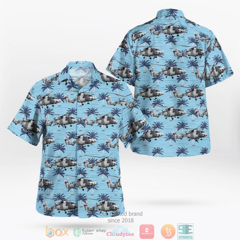 British Army AgustaWestland AW159 Wildcat Short Sleeve Hawaiian Shirt