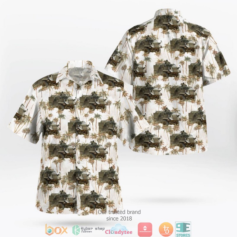 British Army Alvis Saladin Hawaiian Shirt