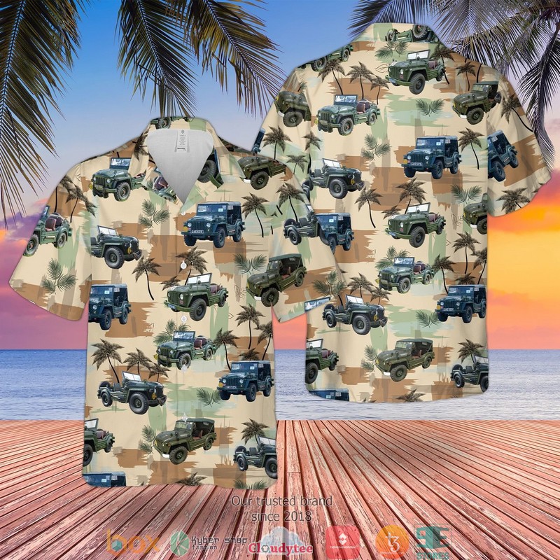 British Army Alvis Stormer HVM Combat Vehicle Hawaiian Shirt