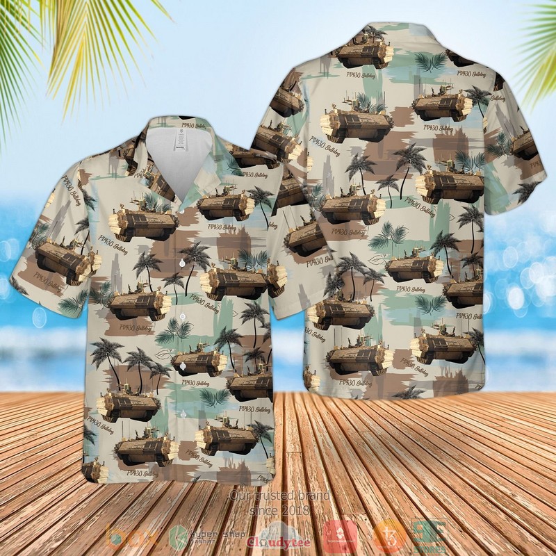 British Army Austin Champ Short Sleeve Hawaiian Shirt