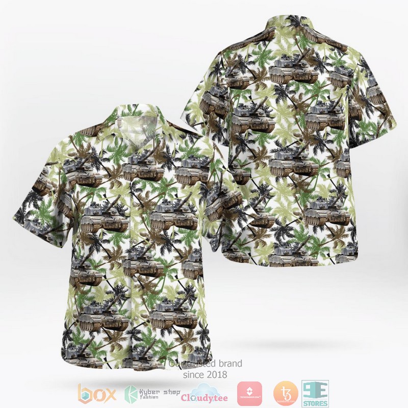 British Army CVRT Armoured Fighting Vehicle Hawaiian Shirt