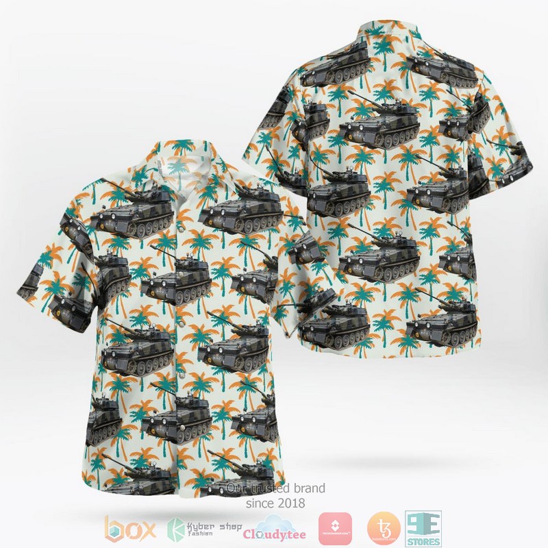 British Army Challenger 2 Main Battle Tank Hawaiian Shirt