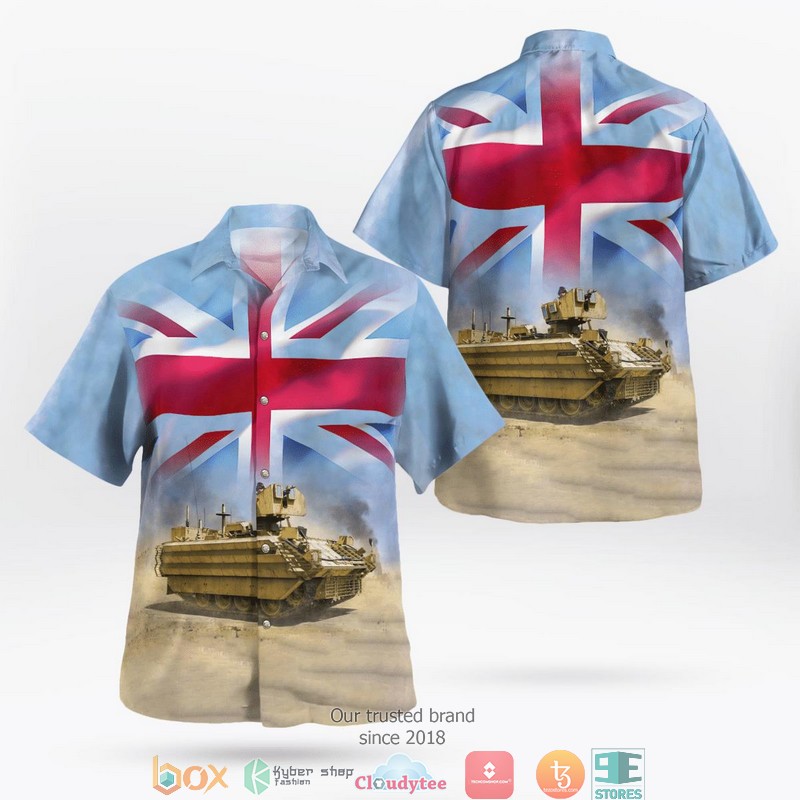 British Army Challenger 2 Megatron MOD Main Battle Tank Hawaiian Shirt