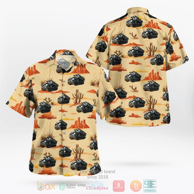 British Army MWMIK Jackal Coyote Hawaiian Shirt