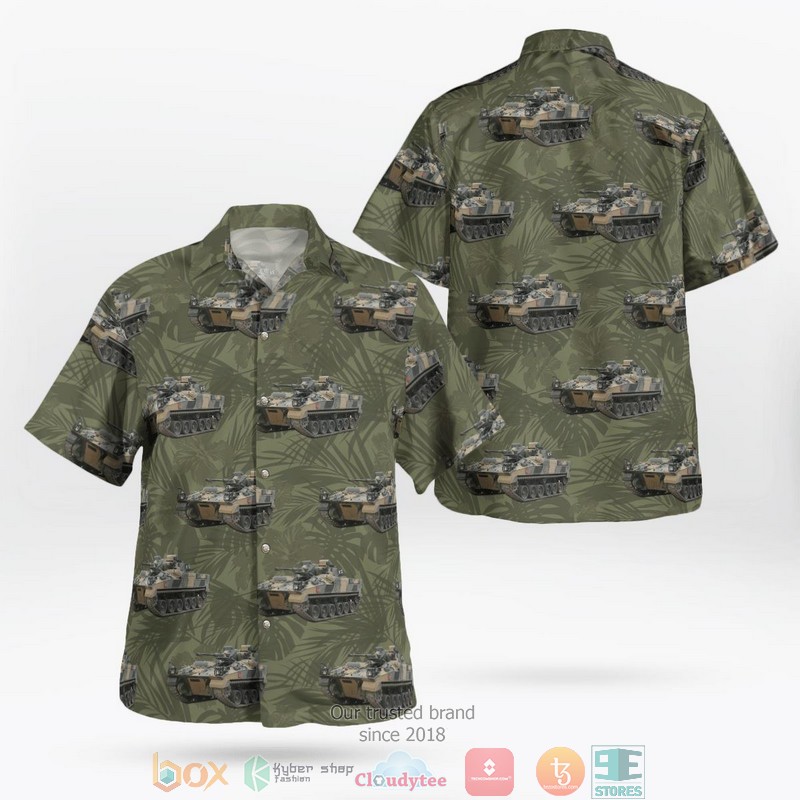 British Army Thales Watchkeeper WK450 Unmanned Aerial Vehicle Hawaiian Shirt