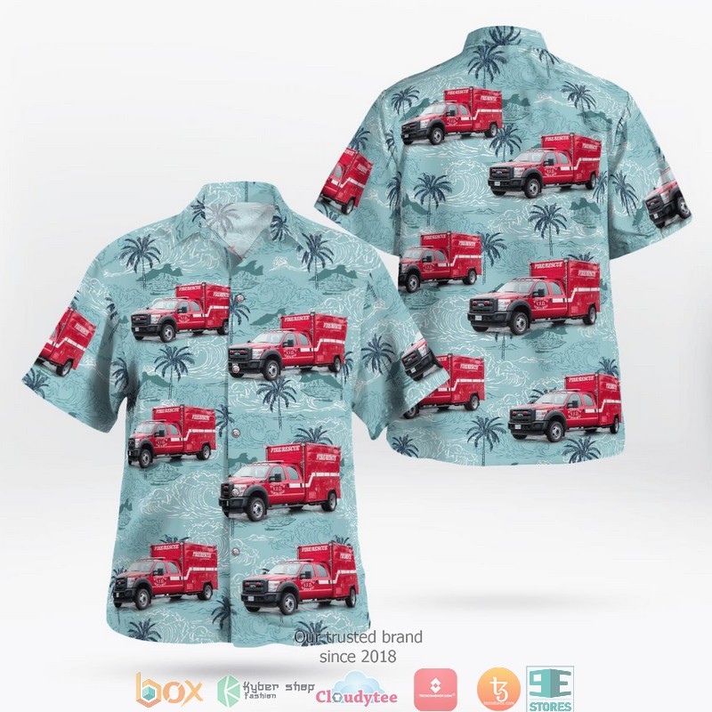 British Army Westland WAH-64 Apache Blue Short Sleeve Hawaiian Shirt