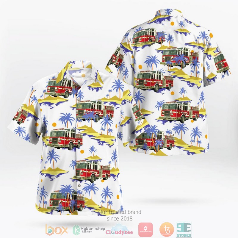 Brookhaven New York South Country Ambulance Aloha Shirt