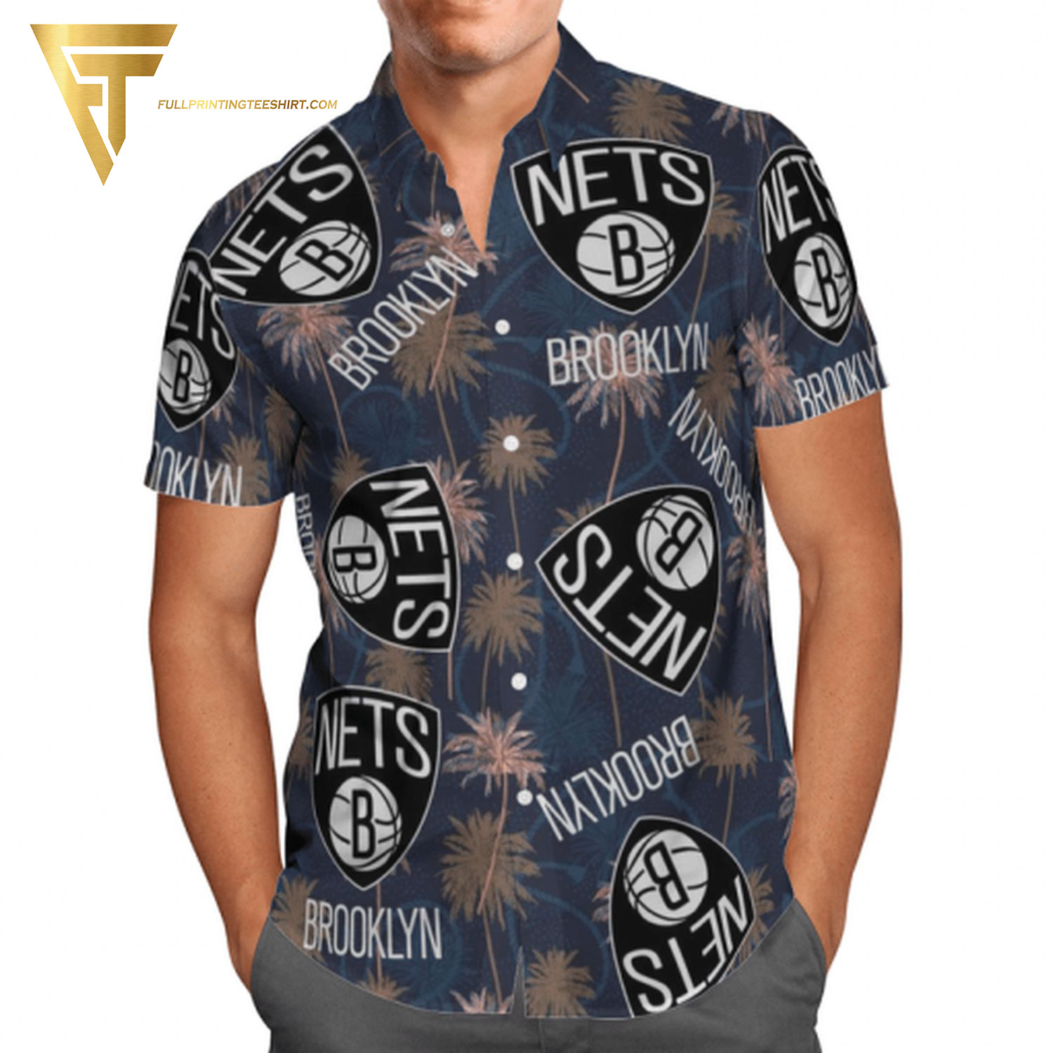 Brooklyn Nets NBA Team Summer Hawaiian Shirt