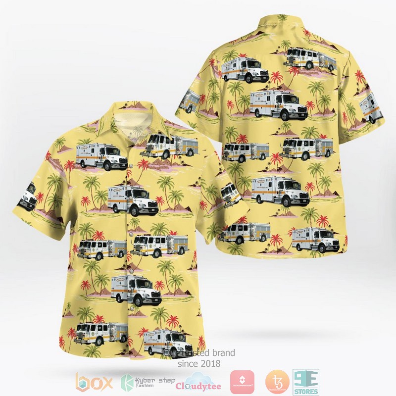 Brooklyn New York Park Slope Volunteer Ambulance Corps Hawaiian Shirt