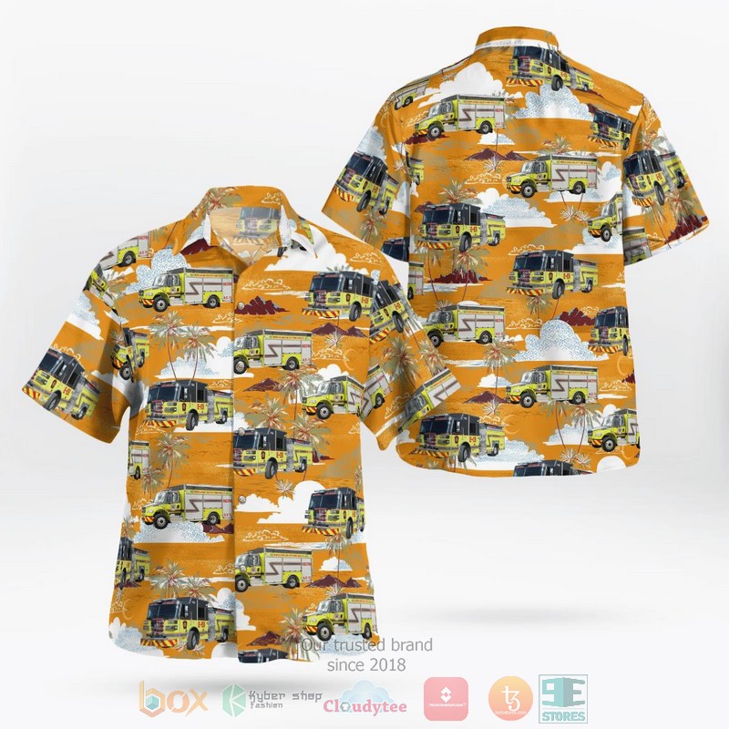 Brooklyn Park Maryland Brooklyn Volunteer Fire Company 31 Hawaiian Shirt