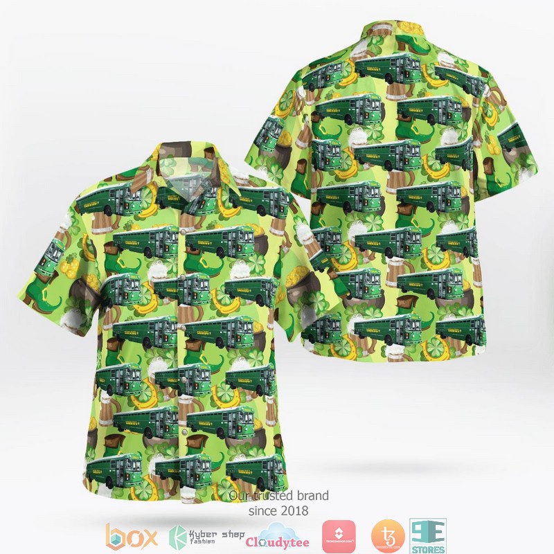 Brooklyn New York Park Slope Volunteer Ambulance Corps Hawaiian Shirt