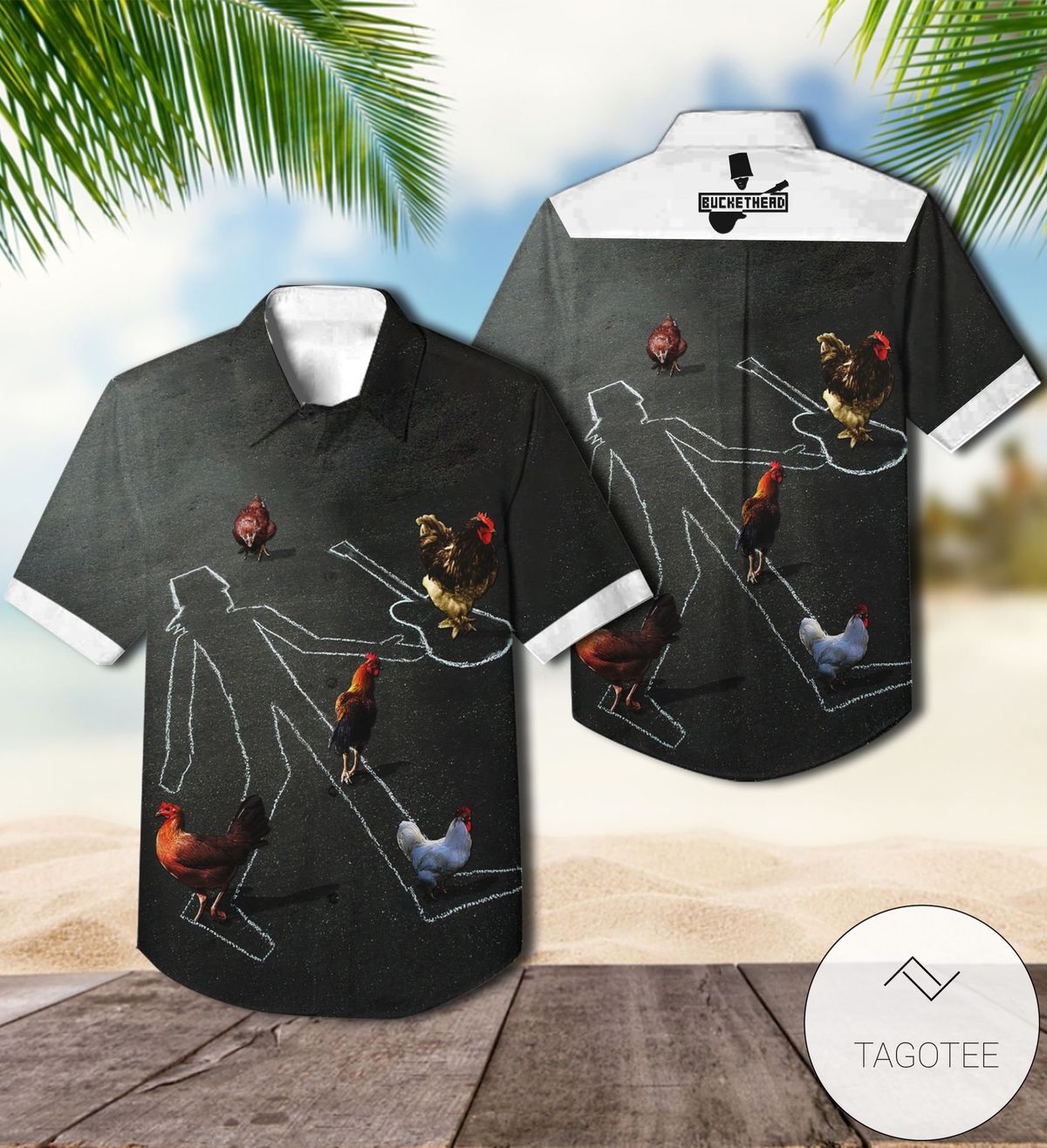 Buckethead Acoustic Shards Album Cover Hawaiian Shirt